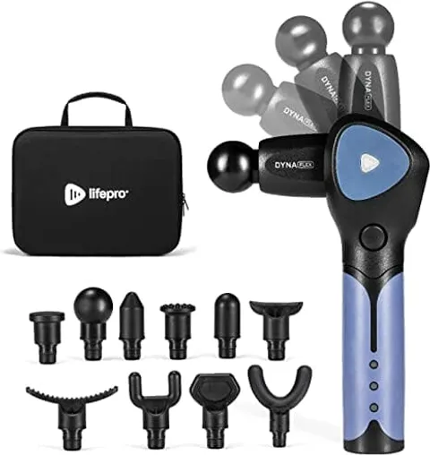 Pistola de masaje de tejido profundo ajustable LifePro Sonic Flex