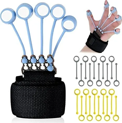 Entrenador de fuerza de agarre de mano STRONGHOLDEN - 3 niveles de resistencia